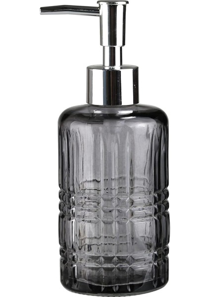 Sıvı Sabunluk,yıldız Desenli Gri 300ML 6,8X17,6CM