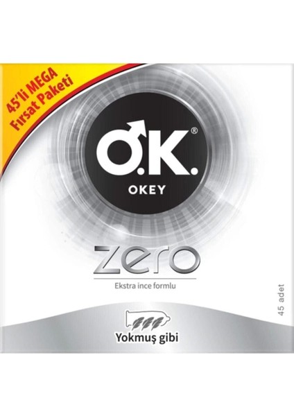 Okey Zero 45'li Prezervatif fiyatları