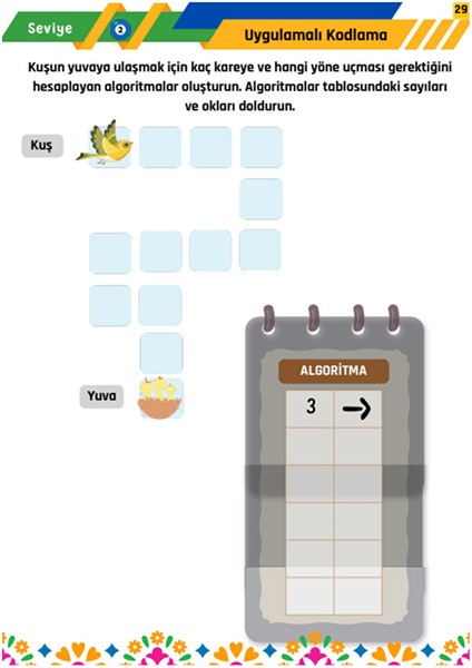 Robotik Kodlama Yaz-Sil Seti 4-10 Yaş (Üç Kitap – Üç Seviye) modelleri