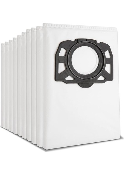 10 Adet Elektrikli Süpürge Torbası Karcher 2.863-006.0 Için Keçe Filtre Torbası Karcher Wd4 Wd5 Wd6 WD5P WD6P Premium Mv4 Mv5 Mv6 Torba Filtre Torbaları Islak ve Kuru Toz Torbası Torbalar Için