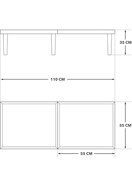 Katlanır Kamp, Piknik ve Bahçe Masası 55X110 cm - Ceviz Renk modelleri