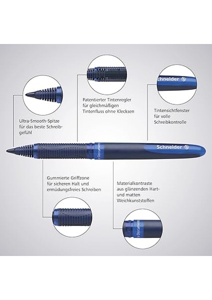 One Business Dönerbaşlı Kalem (Suya Dayanıklı, 0,6 mm Çizgi Kalınlığı ve Ultra-Smooth-Uçlu, Made In Germany) 1er Kartı Üzerinde indirimleri