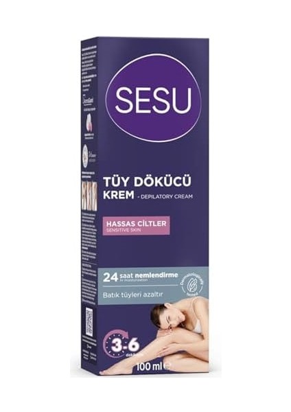 Sesu Tüy Dökücü Krem Hassas Ciltler 100 ml fiyatları