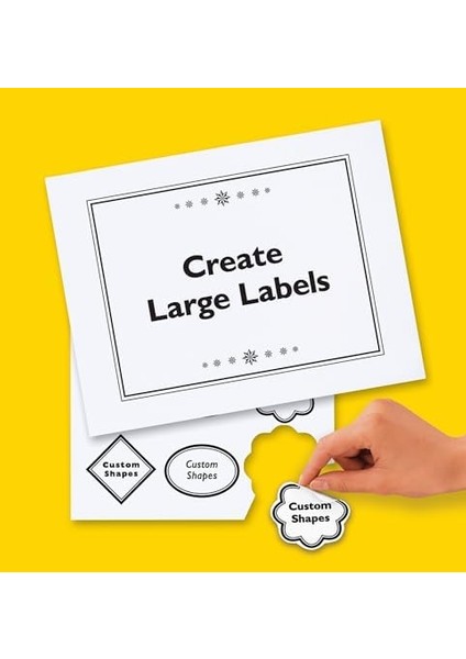 Kendinden Yapışkanlı Kimlik Etiketleri, Beyaz, 8,5 x 11 Inç, Paket Başına 25 (6465) fiyatları