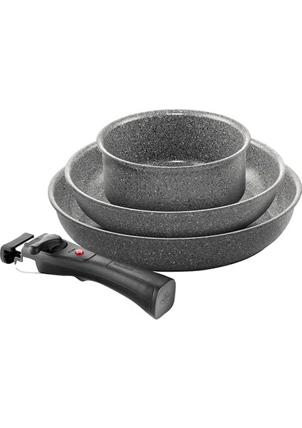 Torre Kızartma Tavası Seti ve Saplı Tencere, 20 + 28 cm + Saplı Tencere 16 Cm, Seramik Kaplama, Indüksiyonlu Ocaklara Uygun, Sap, fiyatları