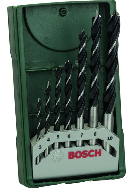 Professional Accessories Ahşap Matkap Uçu, Yeşil, 7 Adet