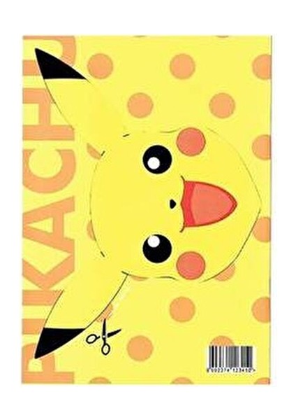 Pokemon Boyama Kitabı 16 Sayfa Pikachu Temalı 27x19 cm Doğum Günü Hediyesi modelleri