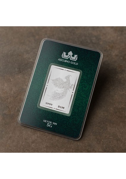 Bilgeliğin ve Özgürlüğün Simgesi Olan Homa Kuşu Temalı Hediyelik 5 Gram 999 Ayar Gümüş KÜLÇESI-730 fiyatları