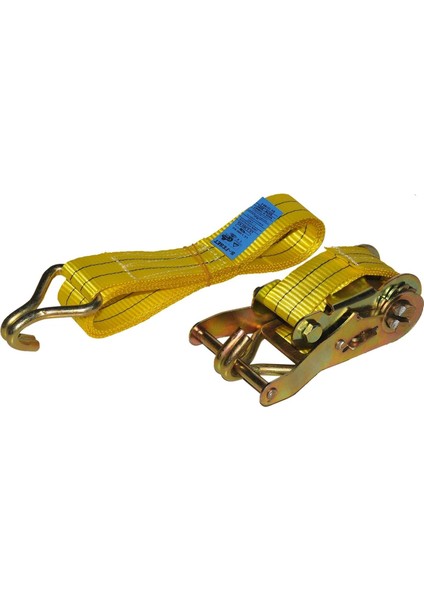 Safeset SG40 35MM 1,5 Inç Spanzet 6 mt 1000-2000DAN 8 mm Çift J Kanca 1.1 Yük Gerdirme Halatı