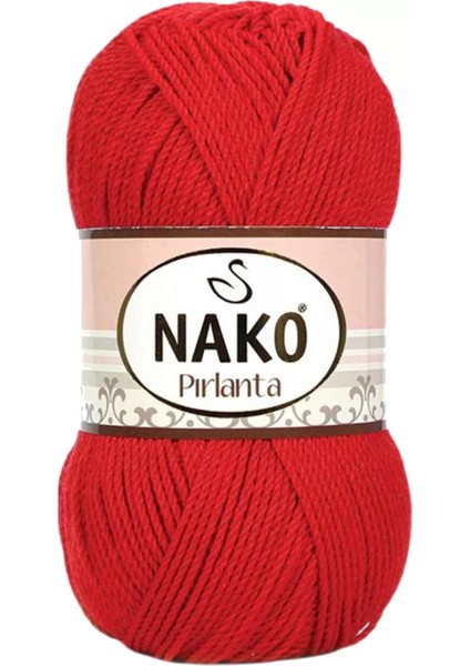 Litaetrend 1 Adet Pırlanta Amigurumi El Örgü Ipi Yünü Gelincik Kırmızı 6741