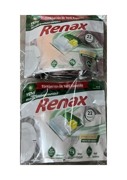Renax 22 Bulaşık Makinesi Kapsülü 2&apos;li
