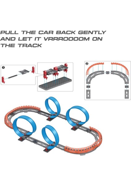 69 Parça Çek Bırak Araba Oyuncak Yarış Seti fiyatları