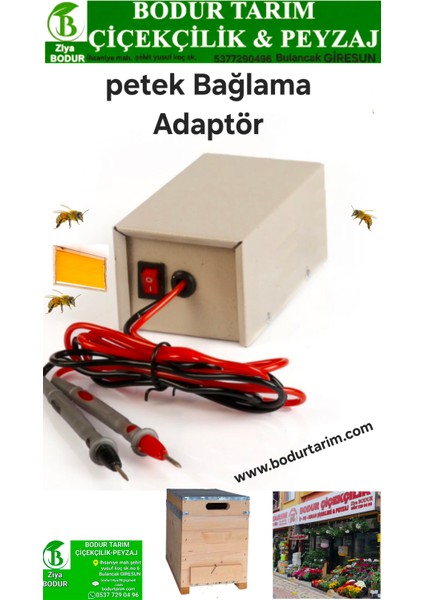 Bodur Tarım Bulancak Elektirikli Arı Petek Çerçeveye Mum Bağlama Adaptörü - Regülatör