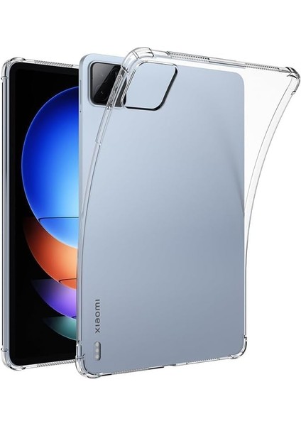 Mi Pad 7 11.2 Inç 2025 Için Uyumlu Şeffaf Kılıf Tablet Nitro Anti Shock Silikon Case (Xiaomi Mi Pad 7 11.2 Inç 2025)