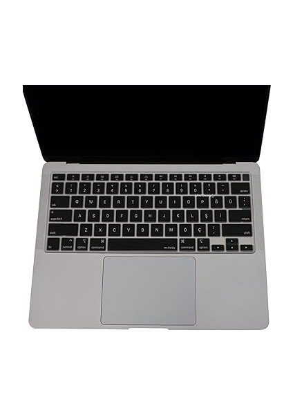 Macbook Air M1 13INÇ Klavye Koruyucu Touchıd'li (Us To Tr) A2179 A2337 ile Uyumlu Siyah modelleri
