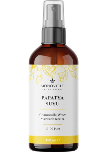 Papatya Suyu Cilt ve Saç Toniği 100 ml (Chamomile Water)