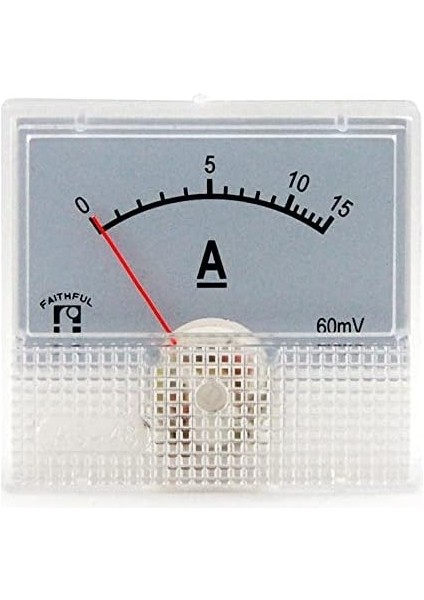 Lua Analog Panel Metre Dc Amp Ampermetre - 0-15A, Dc Analog 0-15 Amper Gösterge 45X48MM IC-231A fiyatları