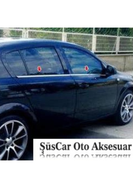 Renault Megane 2 Sedan 2004-2010 Krom Cam Çıtası 4 Kapı 4 Parça Paslanmaz Çelik indirimleri