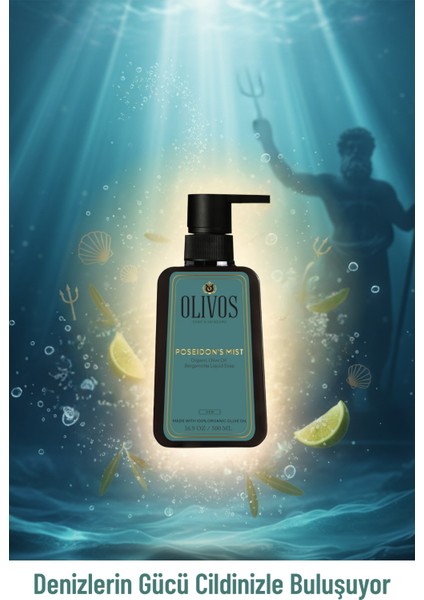 %100 Doğal Zeytinyağlı Bergamot Kokulu Sıvı El Sabun Yoğun Nemlendirici Arındırıcı Bitkisel 3X500 Mlml modelleri