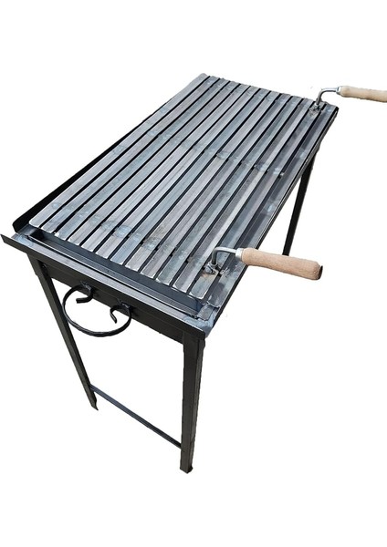 cm Köfteci Izgarası Oluklu Lama Izgaralı Demir Mangal Portatif Katlanır Ayaklı