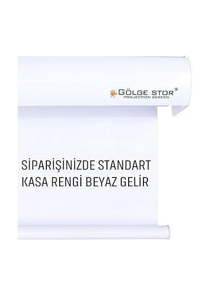 Stor EN260CM BOY190CM Projeksiyon Perdesi Manuel-Yeni Akıllı Kumaş Teknolojisi fırsatları