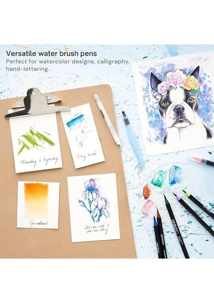 Suluboya Boyama Için Su Fırçası Kalemleri, 4'lü Su Kalemi Seti, Çeşitli Yumuşak Naylon Kıl Ucu Boyutları, Kendinden Nemlendirici, Doldurulabilir Su Fırçası Seti, Aquarelle Mürekkep Için indirimleri