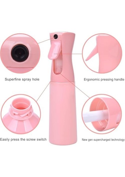 Bolivia's Saç Spreyi Şişesi, 300ML Yüksek Basınçlı Ince Sis Püskürtme, Profesyonel Saç Bakımı ve Bitki Sulama Için Doldurulabilir Plastik Sprey Şişesi, Seyahat Dostu Tasarım fiyatları