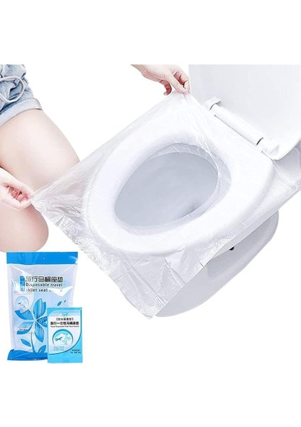 Örtüsü Tek Kullanımlık Klozet Poşeti Klozet Kapak Örtüsü Dispenseri 50 Adet