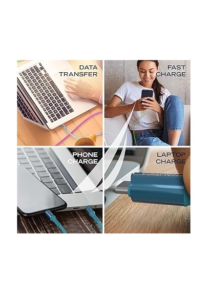 C38 Type-C To Type-C 65W LED Işıklı Şarj ve Data Kablosu 1.2m Çok Renkli fırsatları