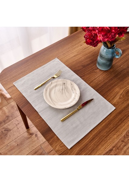 Soft Breeze 2'li Amerikan Servis - Gri - 30X50 cm