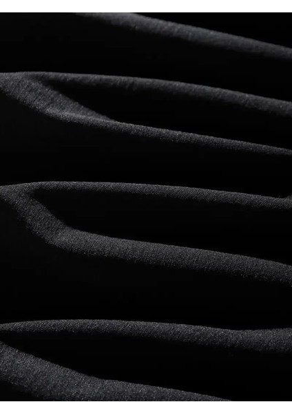 Erkek Dağ Grafikli Tişört, Yaz Için Büyük Beden Rahat T-Shirt - Siyah modelleri