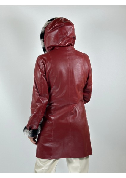 Kadın Çift Taraflı Giyilebilir Hakiki Deri Mont MN35 indirimleri