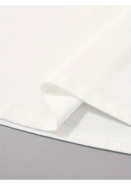 20/1 Penye Compack Sarj %1 Baskılı Oversize Bisiklet Yaka Kısa Kol Yazlık T-Shirt - Beyaz modelleri