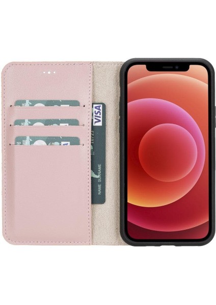 Apple iPhone 11 Pro Uyumlu Deri Cüzdanlı Kılıf Pembe fiyatları