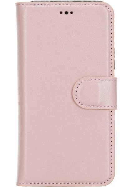 Apple iPhone 11 Pro Uyumlu Deri Cüzdanlı Kılıf Pembe modelleri