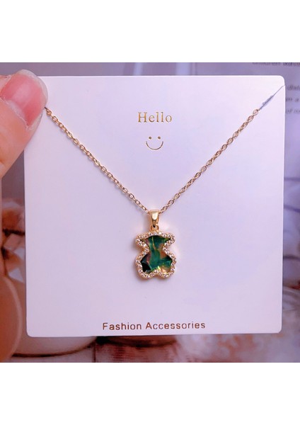 Yeni Avrupa ve Amerika Birleşik Devletleri Moda Lüks Niş Mücevher Deniz Dünyası Kolye Bakır Kaplama 18K Kolye Titanyum Çelik Köprücük Kemiği Zinciri (Yurt Dışından)