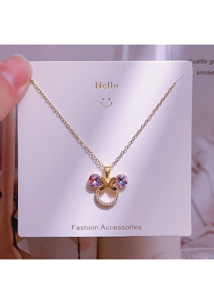 Yeni Titanyum Çelik Premium Niş Tasarım Kolye Duygusu Gelgit Modası Basit Mizaç Rengini Kaybetmez Köprücük Kemiği Zinciri (Yurt Dışından)