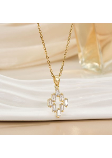 Yeni Kıdemli Işık Duygusu Lüks Titanyum Çelik Kolye Kadın Niş Tasarım Baharatlı Kız Inci Köprücük Kemiği Zinciri Moda Yüz Aksesuarları ile (Yurt Dışından)