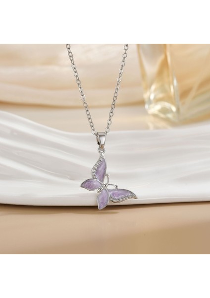 Yeni Titanyum Çelik Premium Niş Tasarım Kolye Duygusu Gelgit Modası Basit Mizaç Rengini Kaybetmez Köprücük Kemiği Zinciri (Yurt Dışından)