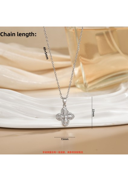 Yeni Titanyum Çelik Premium Niş Tasarım Kolye Duygusu Gelgit Modası Basit Mizaç Rengini Kaybetmez Köprücük Kemiği Zinciri (Yurt Dışından)