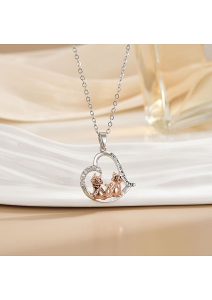 Yeni Avrupa ve Amerika Birleşik Devletleri Moda Lüks Niş Mücevher Deniz Dünyası Kolye Bakır Kaplama 18K Kolye Titanyum Çelik Köprücük Kemiği Zinciri (Yurt Dışından)