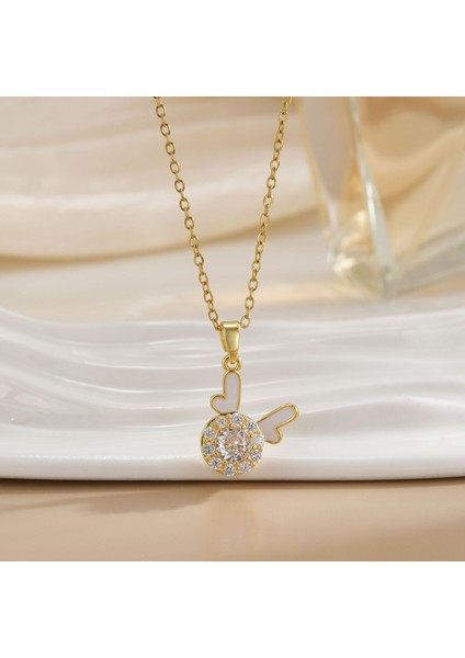 Yeni Avrupa ve Amerika Birleşik Devletleri Noel Serisi Kolye Kadın Basit Yeni Iş Tatil Elemanları Mikro-Kabuklu Yağ Damlası Kolye (Yurt Dışından)