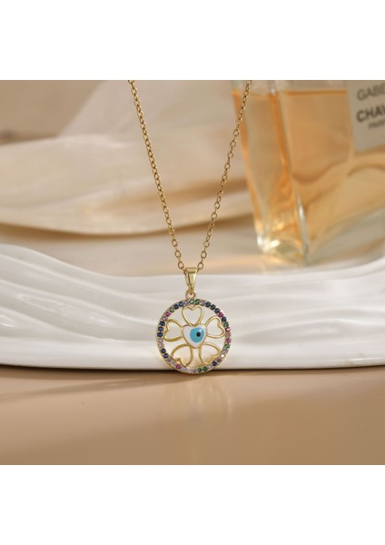 Yeni Titanyum Çelik Premium Niş Tasarım Kolye Duygusu Gelgit Modası Basit Mizaç Rengini Kaybetmez Köprücük Kemiği Zinciri (Yurt Dışından)