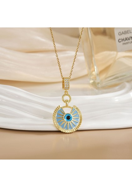 Yeni Titanyum Çelik Premium Niş Tasarım Kolye Duygusu Gelgit Modası Basit Mizaç Rengini Kaybetmez Köprücük Kemiği Zinciri (Yurt Dışından)