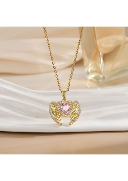 Yeni Avrupa ve Amerika Birleşik Devletleri Moda Lüks Niş Mücevher Deniz Dünyası Kolye Bakır Kaplama 18K Kolye Titanyum Çelik Köprücük Kemiği Zinciri (Yurt Dışından)