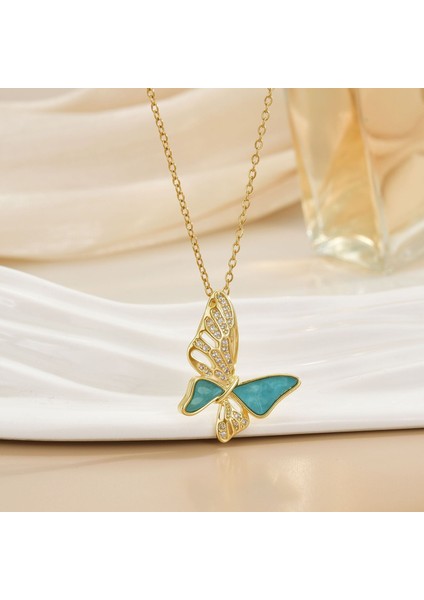 Yeni Kıdemli Işık Duygusu Lüks Titanyum Çelik Kolye Kadın Niş Tasarım Baharatlı Kız Inci Köprücük Kemiği Zinciri Moda Yüz Aksesuarları ile (Yurt Dışından)