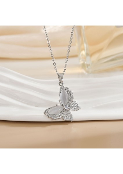 Yeni Titanyum Çelik Premium Niş Tasarım Kolye Duygusu Gelgit Modası Basit Mizaç Rengini Kaybetmez Köprücük Kemiği Zinciri (Yurt Dışından)