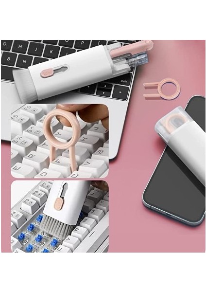 Çok Fonksiyonlu 7 Parça Airpods Klavye Ekran Kulaklık Temizleme Kiti (5264) modelleri