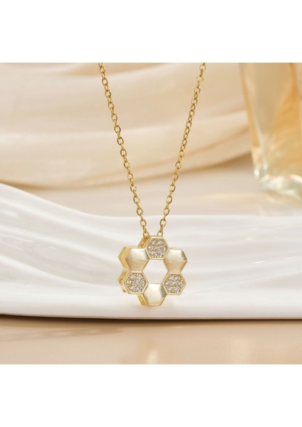 Yeni Titanyum Çelik Premium Niş Tasarım Kolye Duygusu Gelgit Modası Basit Mizaç Rengini Kaybetmez Köprücük Kemiği Zinciri (Yurt Dışından)