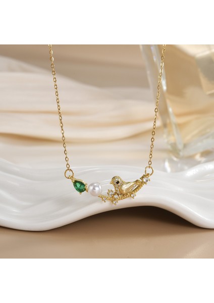 Yeni Bakır Kaplama Mikro-Set Zirkon Metin Tasarımı Moda Basit ve Çok Yönlü Kolye Ucu Kolye (Yurt Dışından)